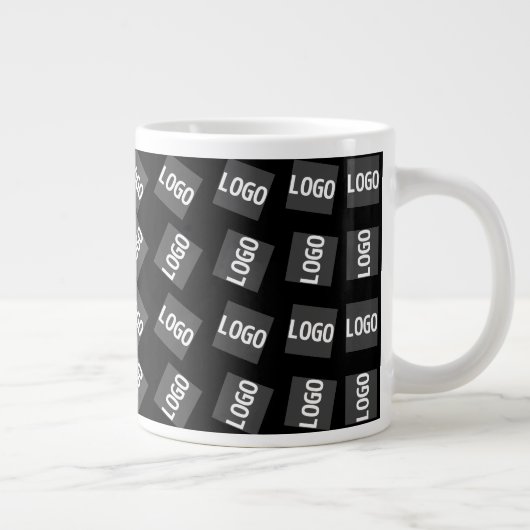 Ihr Logo | Einzigartiges Logo, Design oder Bildmus Jumbo-Tasse (Rechts)