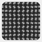 Ihr Logo | Einzigartiges Logo, Design oder Bildmus Quadratischer Aufkleber (Vorderseite)