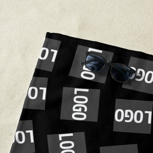 Ihr Logo | Einzigartiges Logo, Design oder Bildmus Strandtuch (Beispiel)