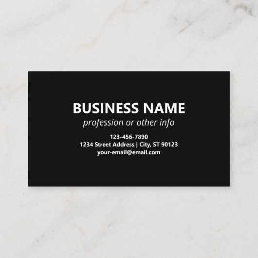 Ihr Logo | Einzigartiges Logo, Design oder Bildmus Visitenkarte (Rückseite)