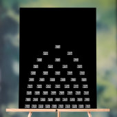 Ihr Logo Einzigartiges Muster | Schwarz (bearbeitb Acrylschild (Neutral)