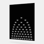 Ihr Logo Einzigartiges Muster | Schwarz (bearbeitb Acrylschild (Winkel)