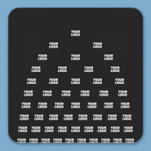 Ihr Logo Einzigartiges Muster | Schwarz (bearbeitb