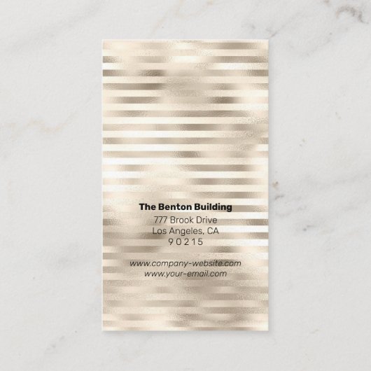 Ihr Logo, elegant, Beruflich platiniert Visitenkarte (Rückseite)