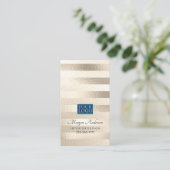 Ihr Logo Elegantes Berufliches Platin gestrichen 3 Visitenkarte (Stehend Vorderseite)