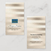 Ihr Logo Elegantes Berufliches Platin gestrichen 3 Visitenkarte (Vorne/Hinten)