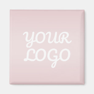Ihr Logo & Elegantes modernes Blush-Pink-Ombre Magnet