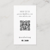 Ihr Logo-Erscheinen zeigt den QR-Code für Social M Visitenkarte (Rückseite)