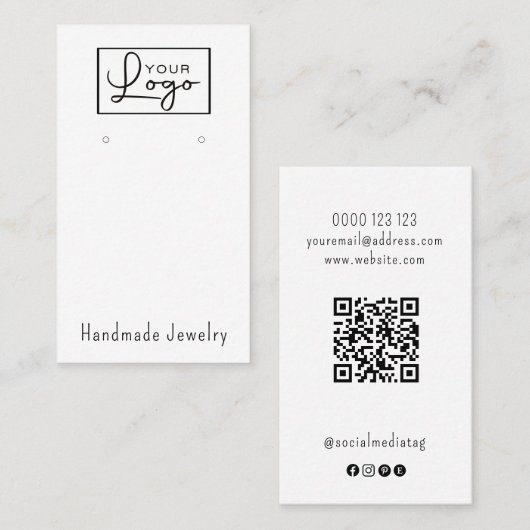 Ihr Logo-Erscheinen zeigt den QR-Code für Social M Visitenkarte (Vorne/Hinten)