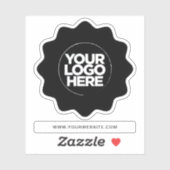 Ihr Logo-Eyecatching Border Clear Cut Out Aufklebe Aufkleber (Blatt)