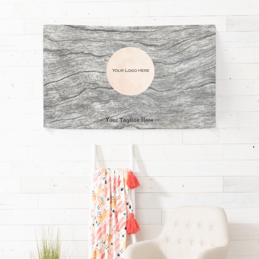 Ihr Logo Faded Timber Customizable Banner (Insitu)