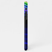 Ihr Logo, farbiges kurvenreiches Licht, DIREKTE Be iPhone Hülle (Linke Seite)