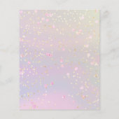 Ihr Logo Faux Glitter Flyer (Hinten)