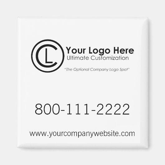 Ihr Logo finden Sie hier: Einfach und benutzerdefi Magnet (Vorne)