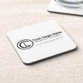 Ihr Logo finden Sie hier Einfache und benutzerdefi Getränkeuntersetzer (Linke Seite)