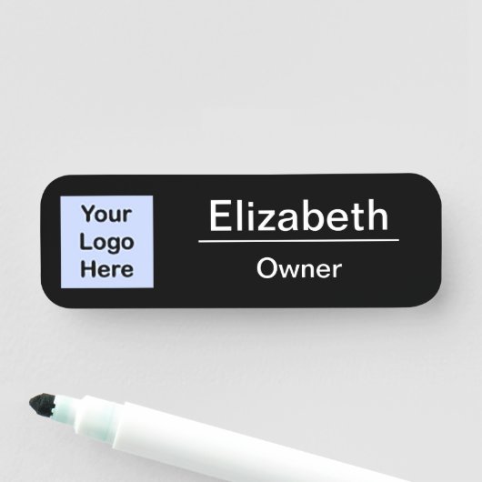 Ihr Logo finden Sie hier für kleine Unternehmen mi Namensschild (Beispiel)