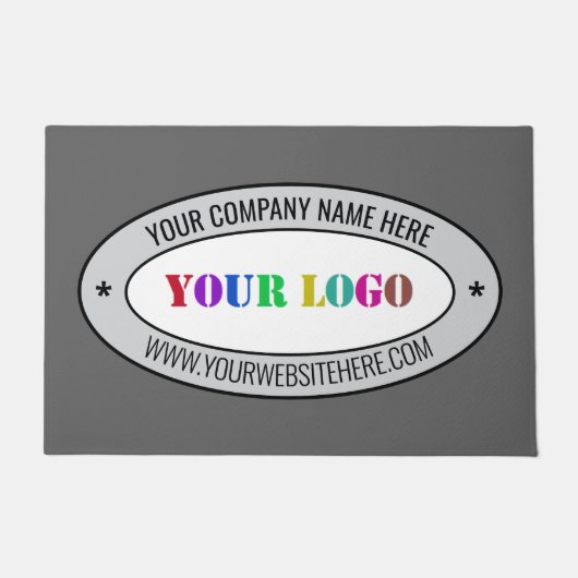 Ihr Logo Firmen-Büro-Eingangsteppich Beispiel Fußmatte (Vorderseite)