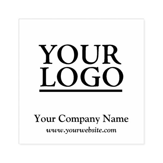 Ihr Logo-Firmenname Gummistempel (Prägung)