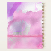 Ihr Logo/Firmenname/Jahr/Lila rosa Farbe Planer (Rückseite)