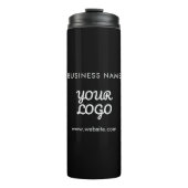 Ihr Logo Firmenname & Webseite oder Slogan Thermosbecher (Vorderseite)