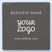 Ihr Logo Firmenname & Website oder Slogan Steinuntersetzer