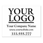 Ihr Logo, Firmenname, Website, Telefon Rubber St. Gummistempel (Prägung)