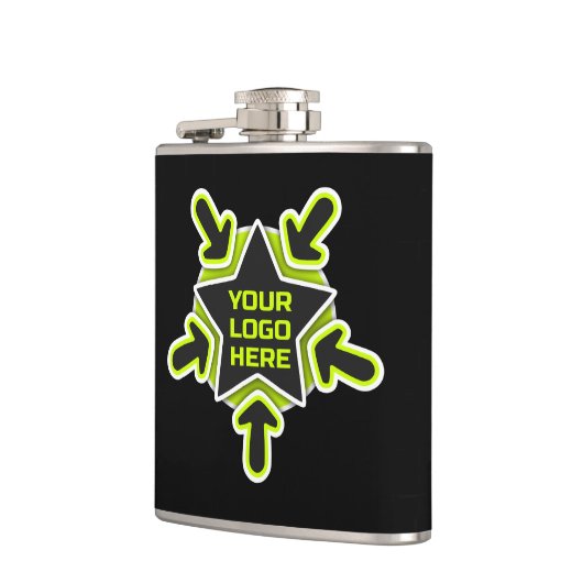 Ihr Logo Flachmann (Links)