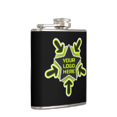 Ihr Logo Flachmann (Rechts)