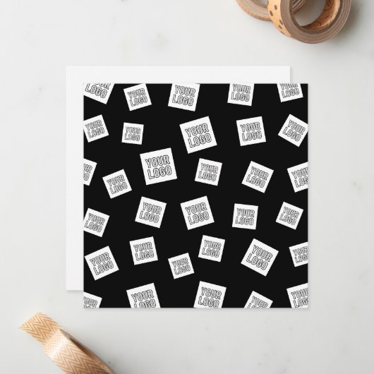 Ihr Logo, Foto oder anderes Bild | Random-Platzier Mitteilungskarte (Vorderseite/Rückseite Beispiel)