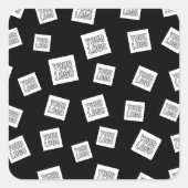 Ihr Logo, Foto oder anderes Bild | Random-Platzier Quadratischer Aufkleber (Vorderseite)