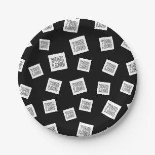 Ihr Logo, Foto oder anderes Bild Zufällige Platz Pappteller