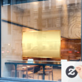 Ihr Logo fügt QR-Code Text Leerzeichen Hintergrund Fensteraufkleber (Café-Fenster)