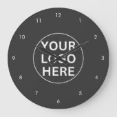 Ihr Logo für Berufliche Markenbezeichnungen Große Wanduhr (Vorderseite)