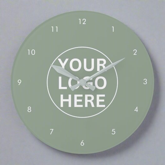 Ihr Logo für Berufliche Szene Große Wanduhr