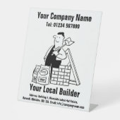 Ihr Logo für das Design des lokalen Builder-Cartoo Sockelschild (Vorderseite)