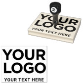 Ihr Logo für den Firmennamen im Text einfach groß Gummistempel (Stempel)