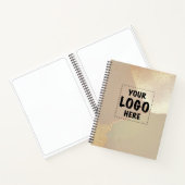 Ihr Logo für ein Schwarzes Notebook Notizblock (Innenseite)