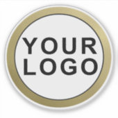 Ihr Logo für Ihr Unternehmen Wasserflaschen-Aufkle Aufkleber (Vorderseite)