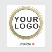 Ihr Logo für Ihr Unternehmen Wasserflaschen-Aufkle Aufkleber (Blatt)