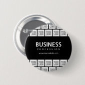 Ihr Logo-gepflegtes Muster und bearbeitbarer Firme Button (Vorne & Hinten)