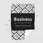 Ihr Logo-gepflegtes Muster und bearbeitbarer Firme Golfhandtuch (Insitu)