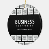 Ihr Logo-gepflegtes Muster und bearbeitbarer Firme Keramik Ornament (Links)