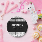 Ihr Logo-gepflegtes Muster und bearbeitbarer Firme Pappteller (Party)