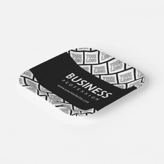 Ihr Logo-gepflegtes Muster und bearbeitbarer Firme Pappteller (Gewinkelt)