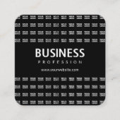 Ihr Logo-gepflegtes Muster und bearbeitbarer Firme Quadratische Visitenkarte (Vorderseite)