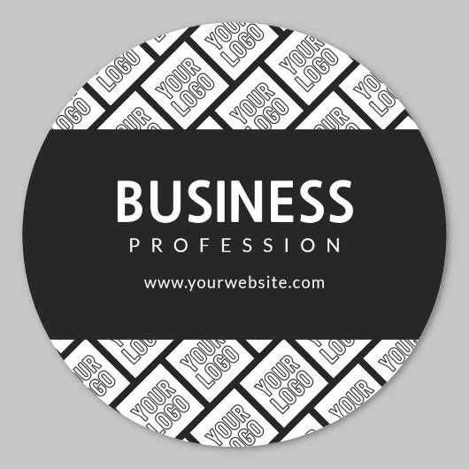 Ihr Logo-gepflegtes Muster und bearbeitbarer Firme Runder Aufkleber