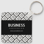 Ihr Logo-gepflegtes Muster und bearbeitbarer Firme Schlüsselanhänger (Rückseite)