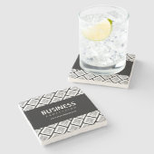 Ihr Logo-gepflegtes Muster und bearbeitbarer Firme Steinuntersetzer (Seitenansicht)