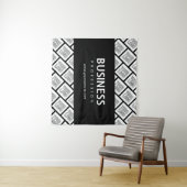 Ihr Logo-gepflegtes Muster und bearbeitbarer Firme Wandteppich (Beispiel (Horizontal))