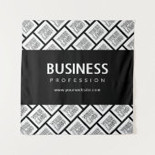 Ihr Logo-gepflegtes Muster und bearbeitbarer Firme Wandteppich (Vorderseite)